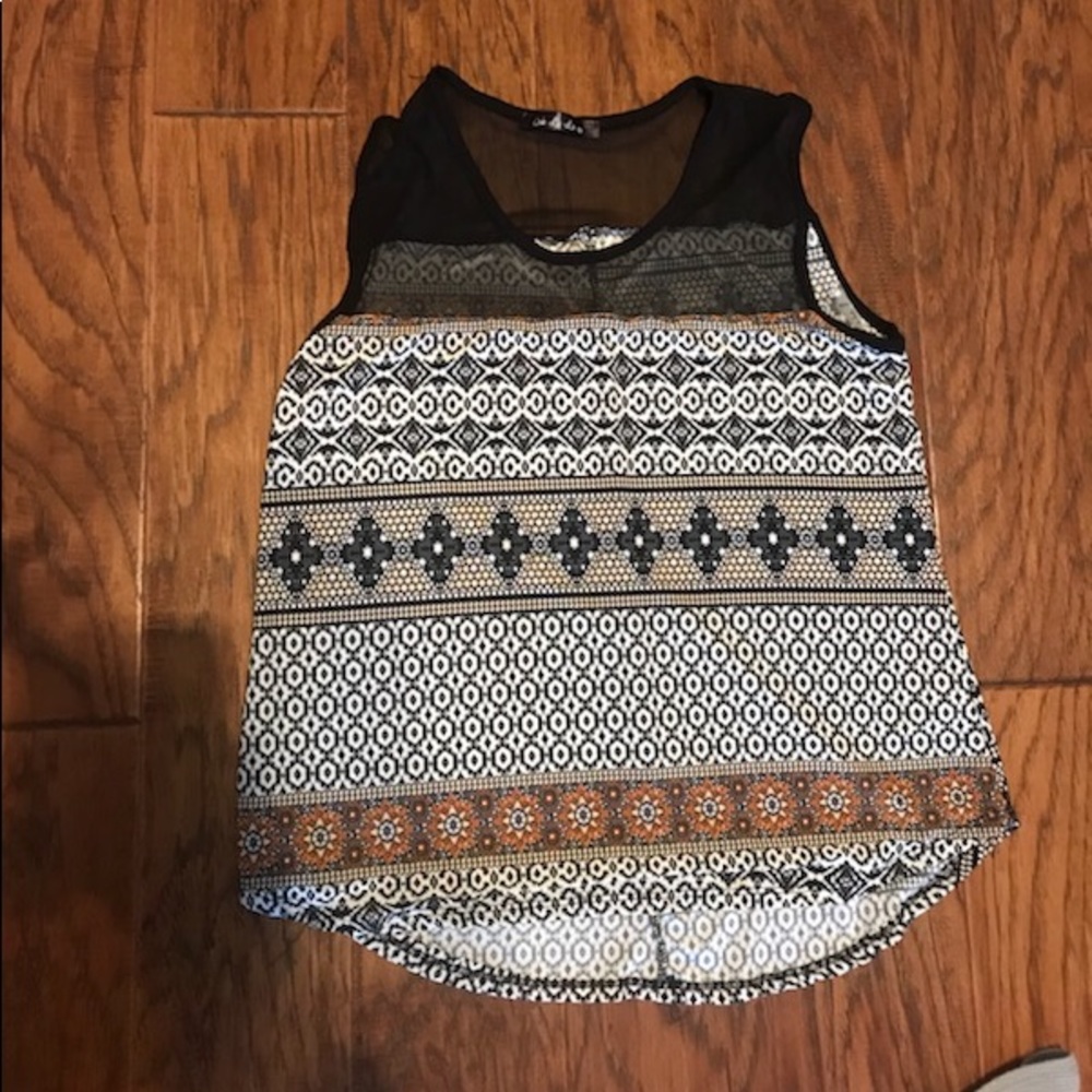 Tribal print tank top